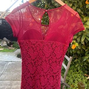 Large size Red Dress